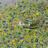 Yellow Spring Glitter Mix - Butterfly Shape Glitter